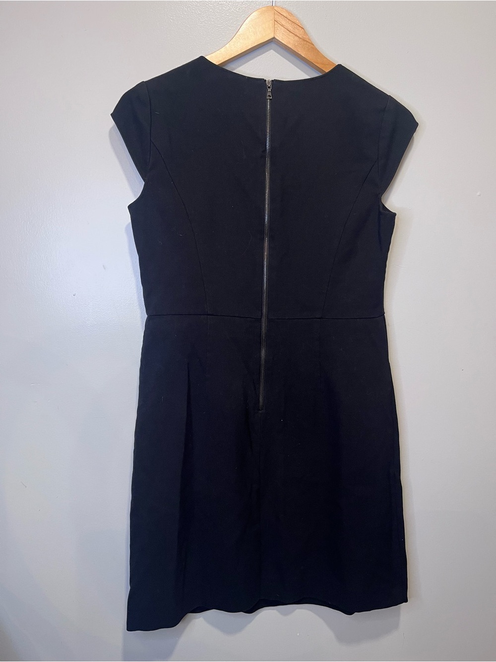 LOFT Black Cap Sleeve Midi Dress - Picture 3 of 4